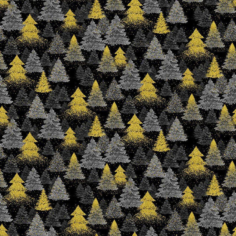 Metallic Christmas Tree - Black HOLIDAY-CM3625