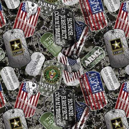 Military Dogtags Army 1254A-X