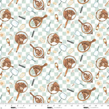 Bathing Bonnies-Ginger/Mint 8848-36