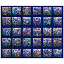 Mosaic Blooms - 36" Stained Glass Floral Picture Panel 2600-31483-N