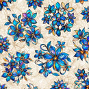 Mosaic Blooms - Tossed Floral - Cream 2600-31486-E