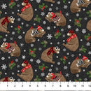 Beary Merry Christmas-Tossed Bears Black/Multi 27058-99