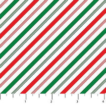 Letters To Santa-Diagonal Stripe White/Multi 27134-10