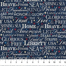 Stars & Stripes 13-Words Navy/Multi 27885-49