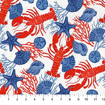 Take Me To The Beach-Lobsters & Shells White/Multi 28676-10