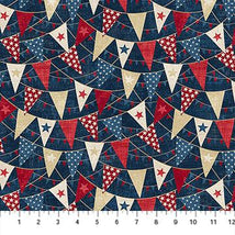 American Heartland-Bunting Navy/Multi 28733-49