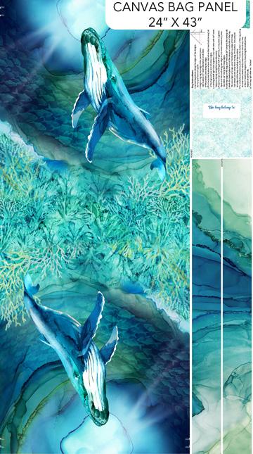 Deep Blue-25" Bag Panel Dk Blue/Multi C28130-48