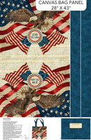 America 250-29" Bag Panel Beige/Multi C28376-12