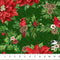 Yuletide Traditions-Poinsettia Birds Green/Multi DP26105-76