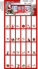 Letters To Santa-26" Advent Calender Panel Red/Multi DP27126-44