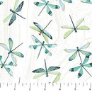 Tranquil Waters-Dragonflies White/Multi DP27209-10