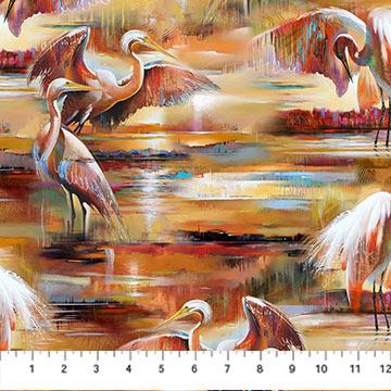 Tranquil Tides-Egrets Ochre/Multi DP27613-55