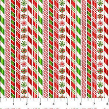 Vintage Christmas-Candy Stripe White/Multi DP28167-10