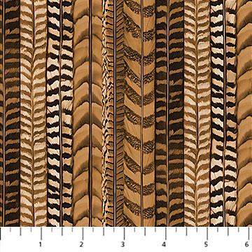 Naturescapes Pheasant Grove-Feather Stripes Rust/Multi DP28306-37