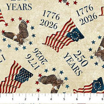 America 250-250 Toss Beige/Multi DP28370-12