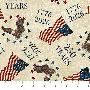 America 250-250 Toss Beige/Multi DP28370-12