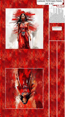 Sacred Sisters-25" Tote Bag Panel Red/Multi DP2893-24