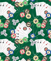 Poker Game-Green/Multi DX-2529-0C-1