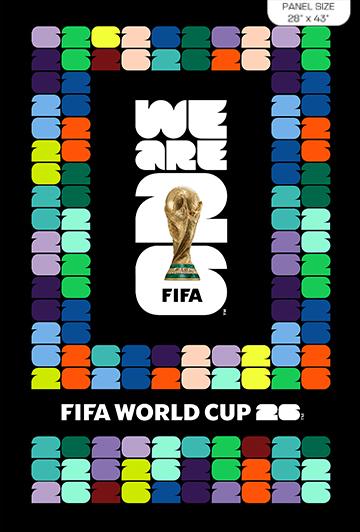 FIFA-29" FIFA Panel Black/Multi FIFA108-99
