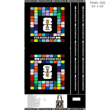 FIFA-24" Bag Panel Black/Multi FIFAC109-99