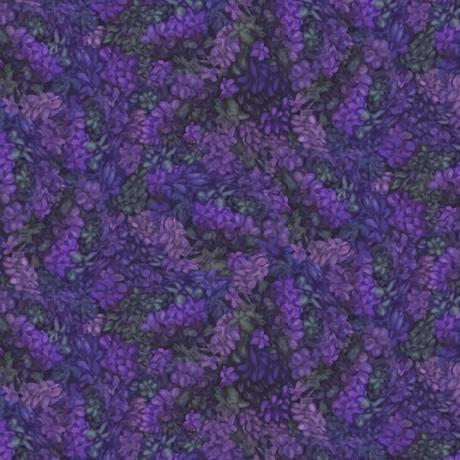 Mystical Unicorn-Floral Texture Purple 2600-30614-V