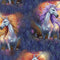 Mystical Unicorn-Unicorn Vignettes Navy 2600-30611-N