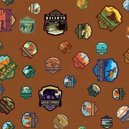 National Parks-Patches  C8782-Lt Brown