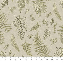 Natural Elements-Lg Tossed Fern Taupe/Green 27862-12
