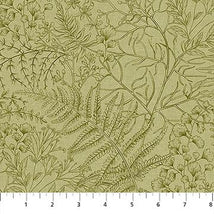 Natural Elements-Toile LeavesLt Green 27860-74