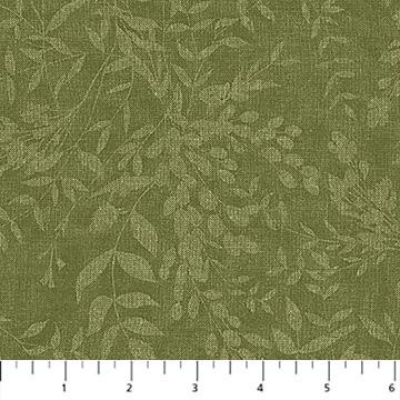 Natural Elements-Tonal LeavesDk Green 27861-76
