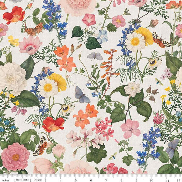 Nature's Portrait-Linen Floral Natural LN15675-NATURAL