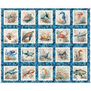 Nauticus-36" Panel Sea Creatures Picture Patches Ocean 2600-32050-B