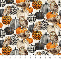 Night Owl-Owl & Pumpkin Cream Multi DP28847-11