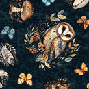 Night Owls-Owls Dark Teal 2600-31566-Q