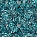 Night Owls-Trees Teal 2600-31570-Q