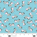 Noah & Friends-Tossed Zebras Light Blue 4581-11