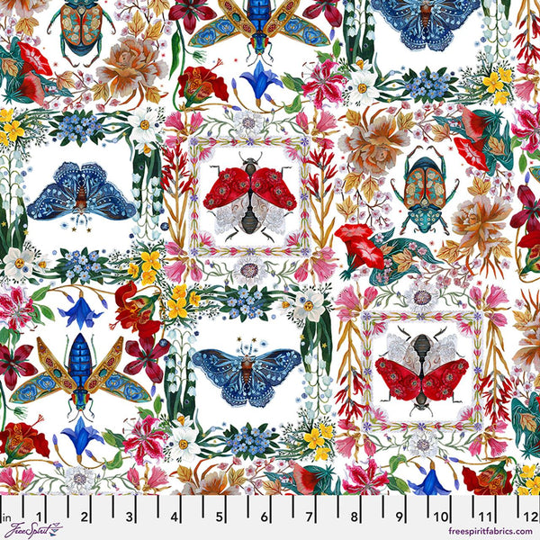 Nocturnal Creatures-Moths & Beetles White PWMM008.WHITE