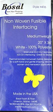 Nonwoven Fusible Mediumweight Interfacing 20in x 36in 416B
