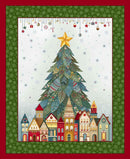 Nordic Holiday Village-36" Trees Panel Ice Blue Multi 3614P-17