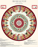 Nordic Holiday Village-54" Tree Skirt Panel Sage Multi 3616P-16