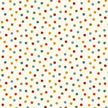 Nordic Holiday Village-Dots Cream Multi 3604-11