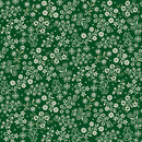 Nordic Holiday Village-Floral Vines Green Cream 3610-66