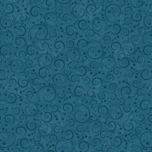 Nordic Holiday Village-Mini Swirls Blue 3609-77