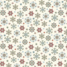 Nordic Holiday Village-Snowflakes Cream Multi 3605-11