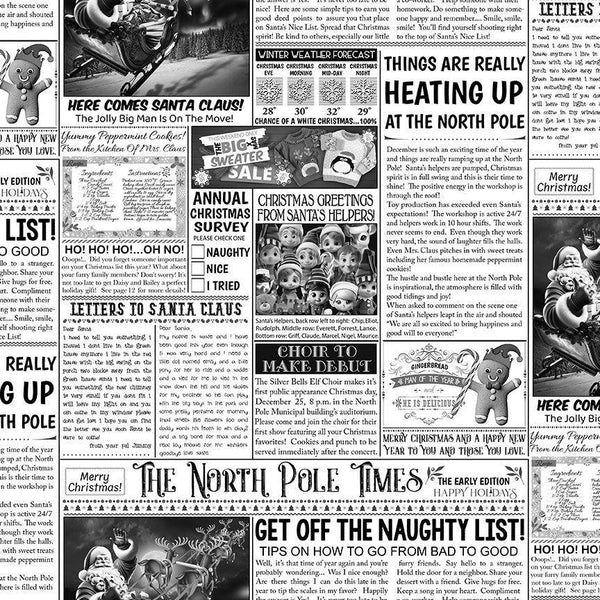 North Polo Newspaper HOLIDAY-CD3611