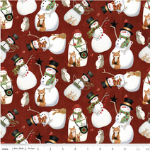 Northern Christmas-Snowmen Red C17831-RED