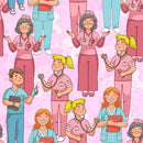 Nurse Pink Digitally Printed 5061-08