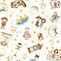 Nursery Rhyme Time-Nursery Rhyme Characters Ivory 4844-41