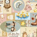Nursery Rhyme Time-Nursery Rhyme Patchwork Ivory 4842-41