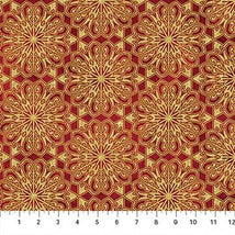 O'Christmas Tree-Medallions Red Multi 28959M-24